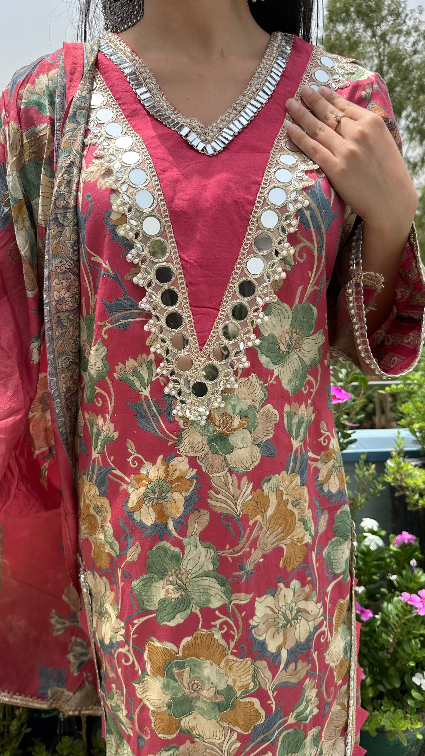 JAM COTTON PRINTED MIRROR FARSHI SETS