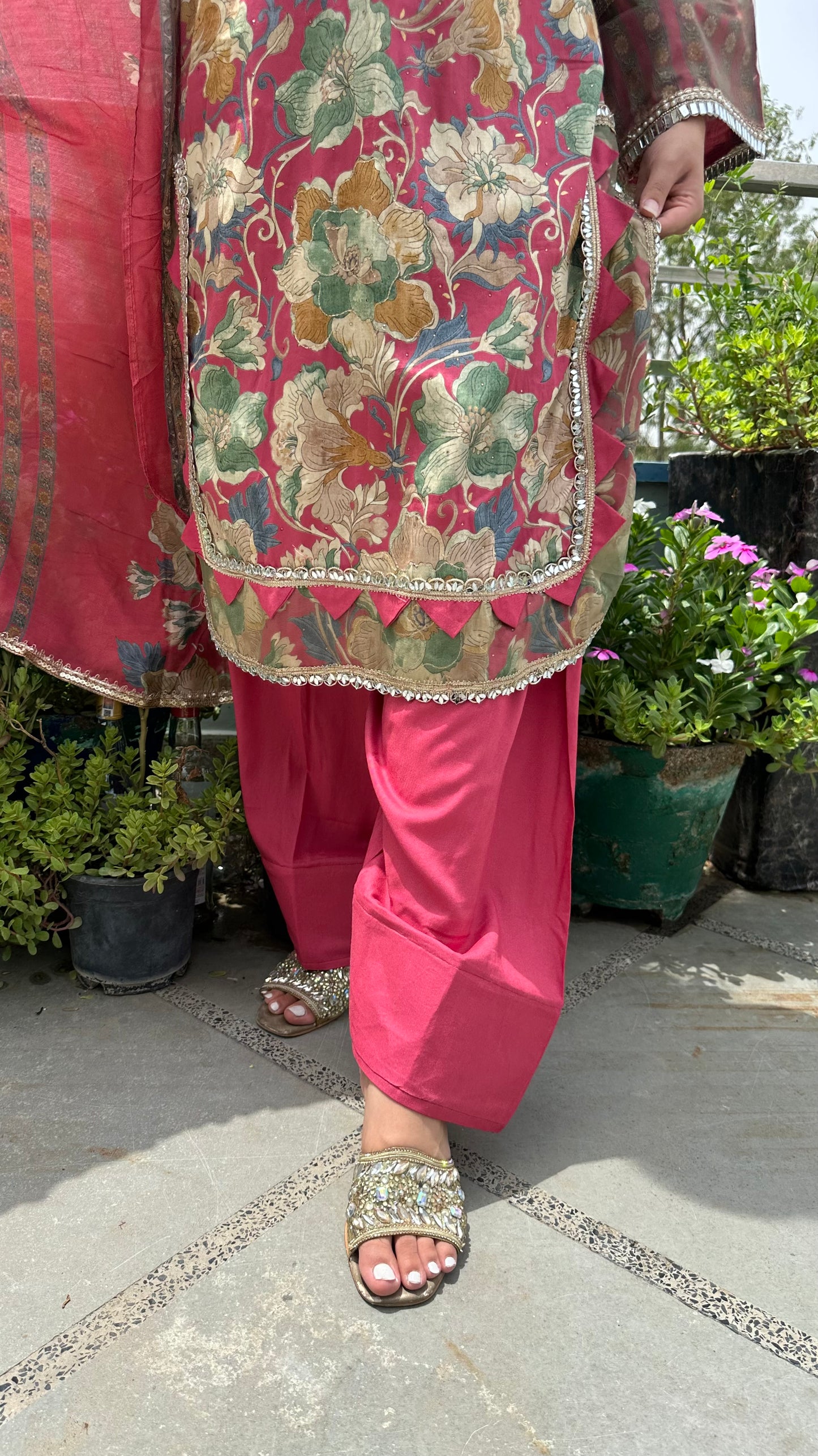 JAM COTTON PRINTED MIRROR FARSHI SETS