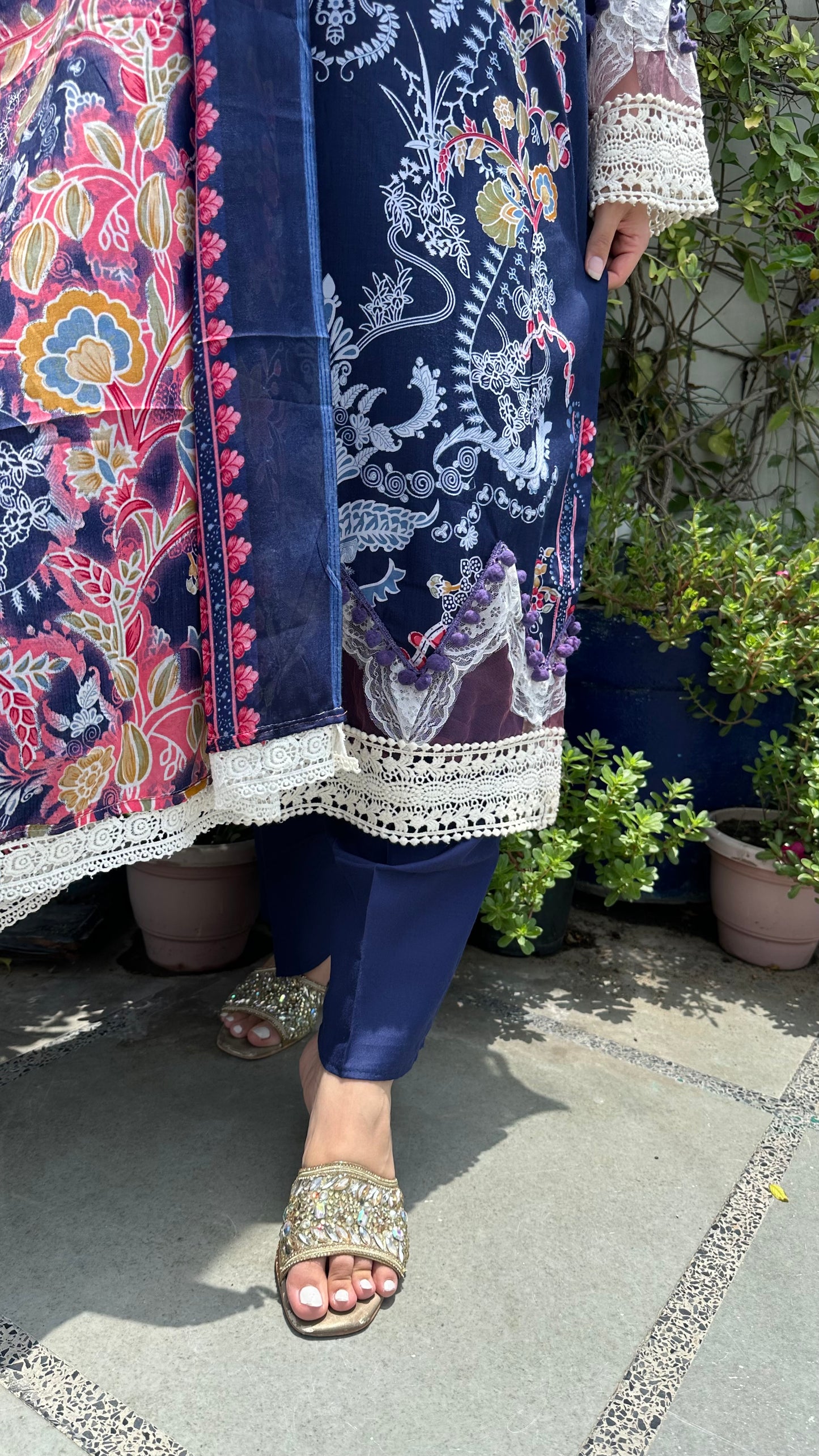 INDO COTTON D.BLUE SET