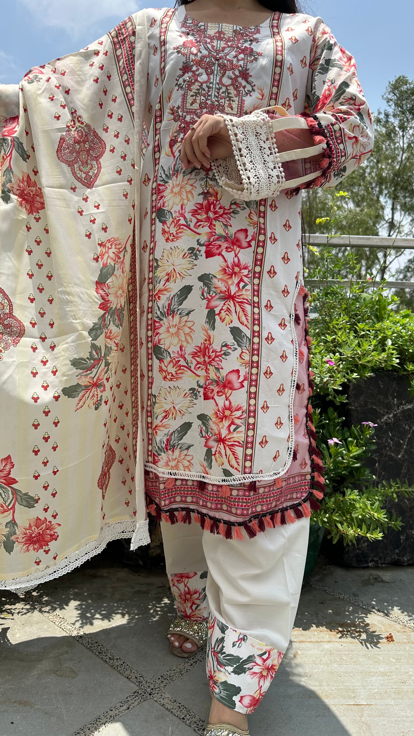INDO COTTON FARSHI SET