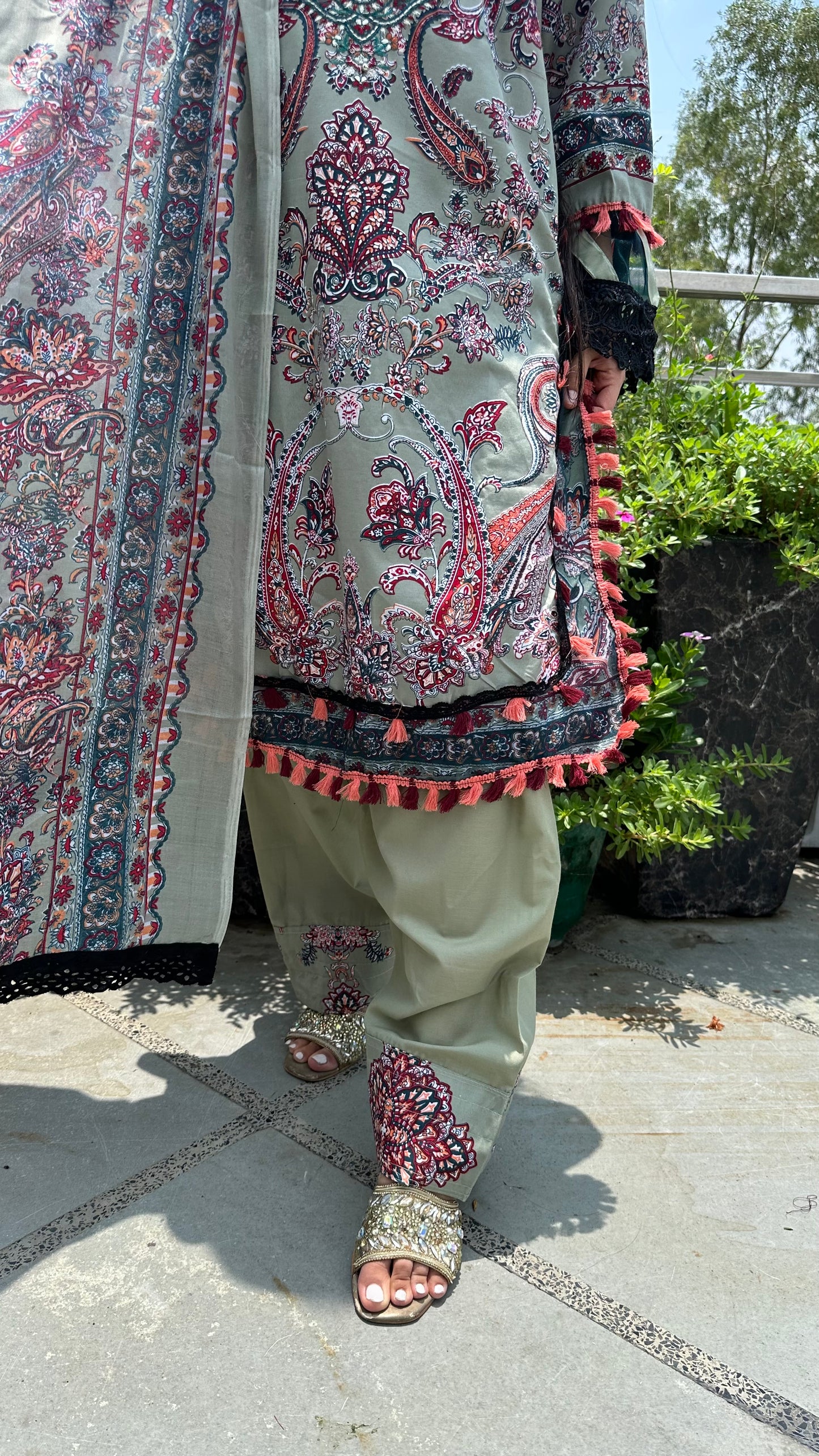 INDO COTTON FARSHI SET