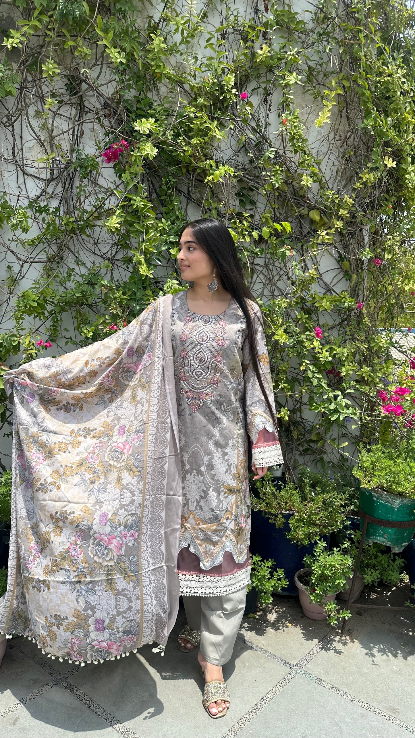 INDO COTTON GREY SET