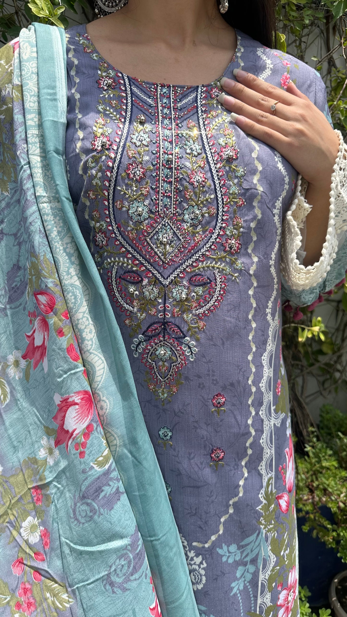 INDO COTTON LAVENDER SET