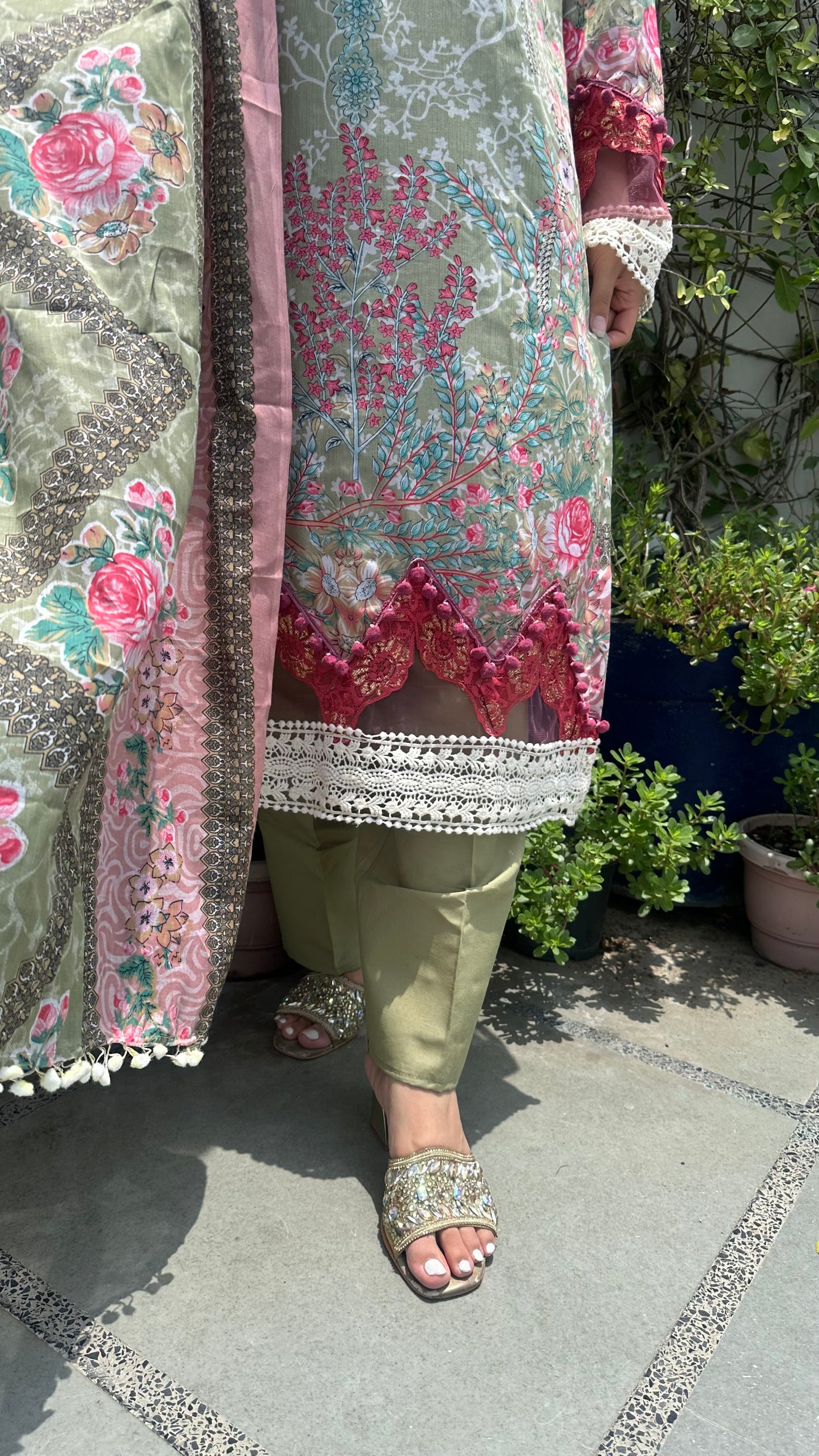 INDO COTTON L.GREEN SET