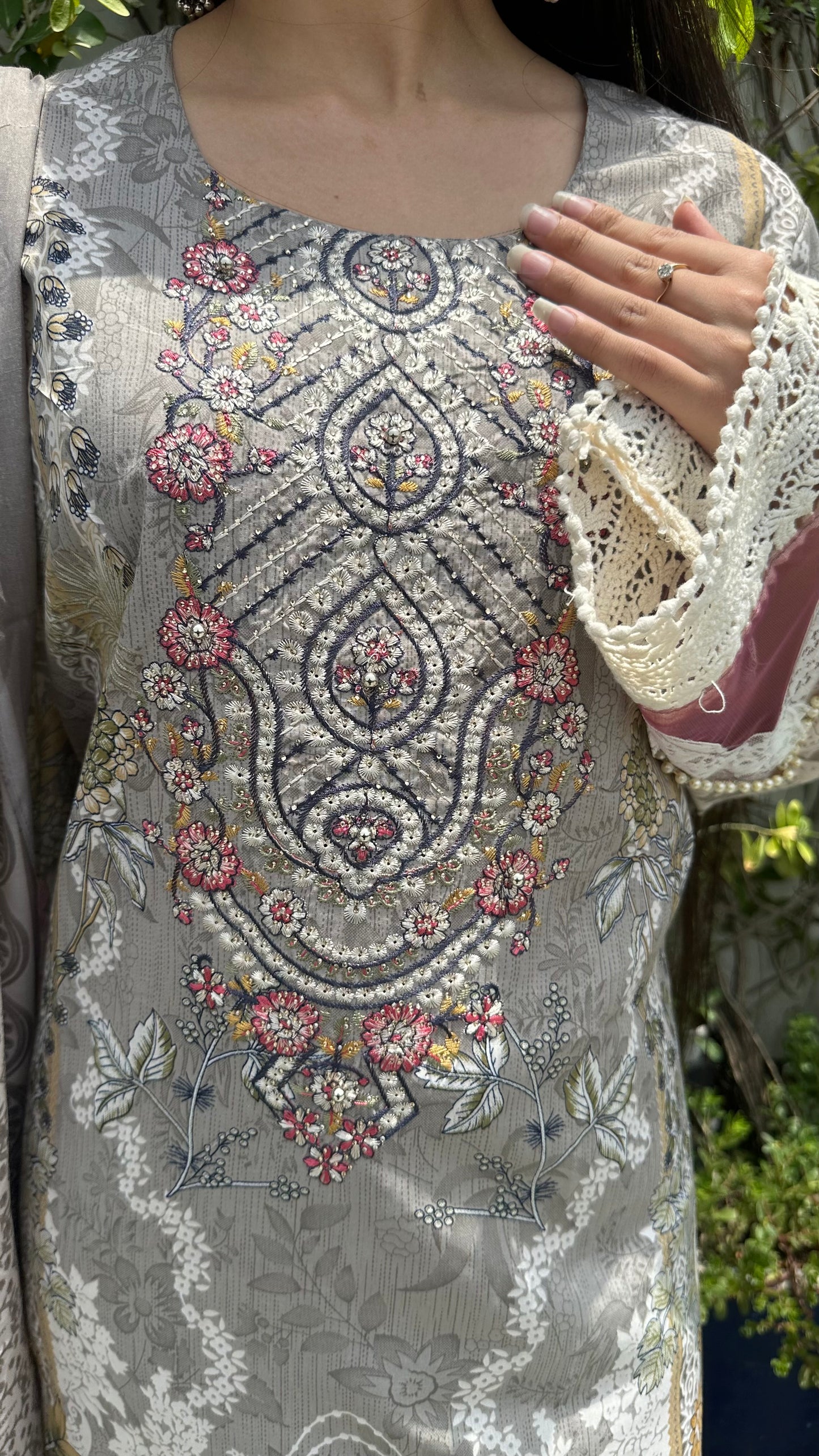 INDO COTTON GREY SET
