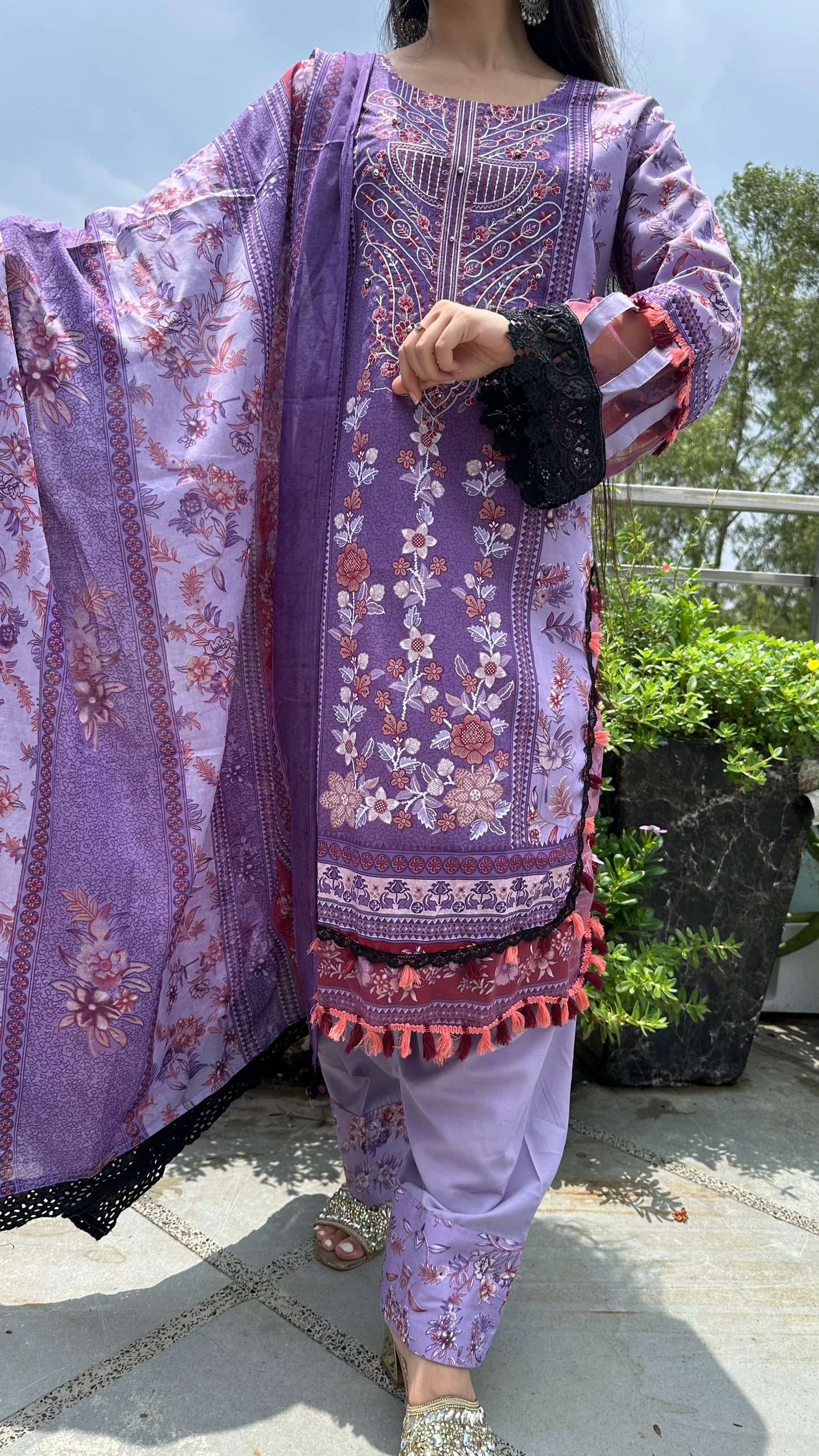 INDO COTTON FARSHI SET