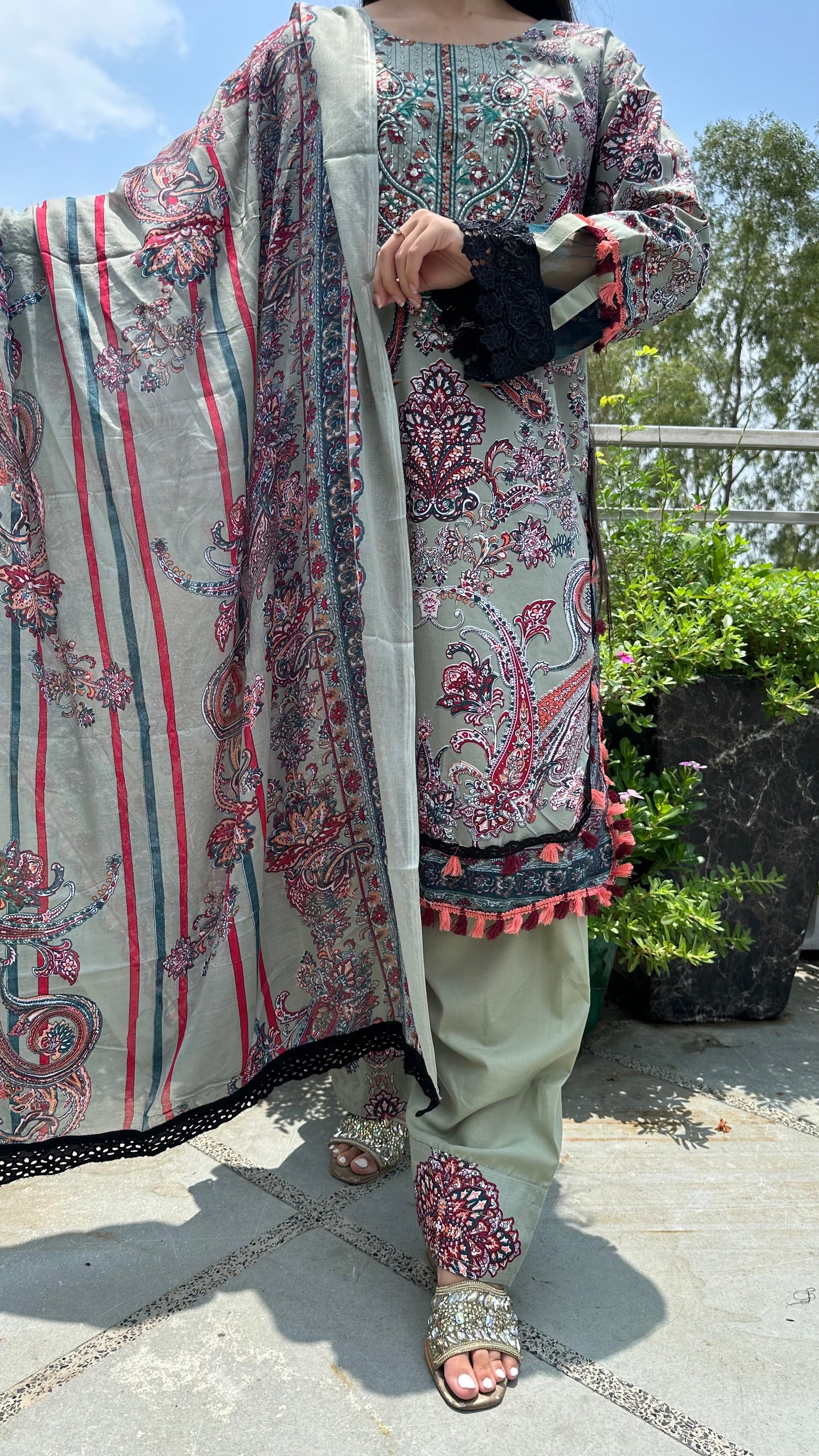 INDO COTTON FARSHI SET