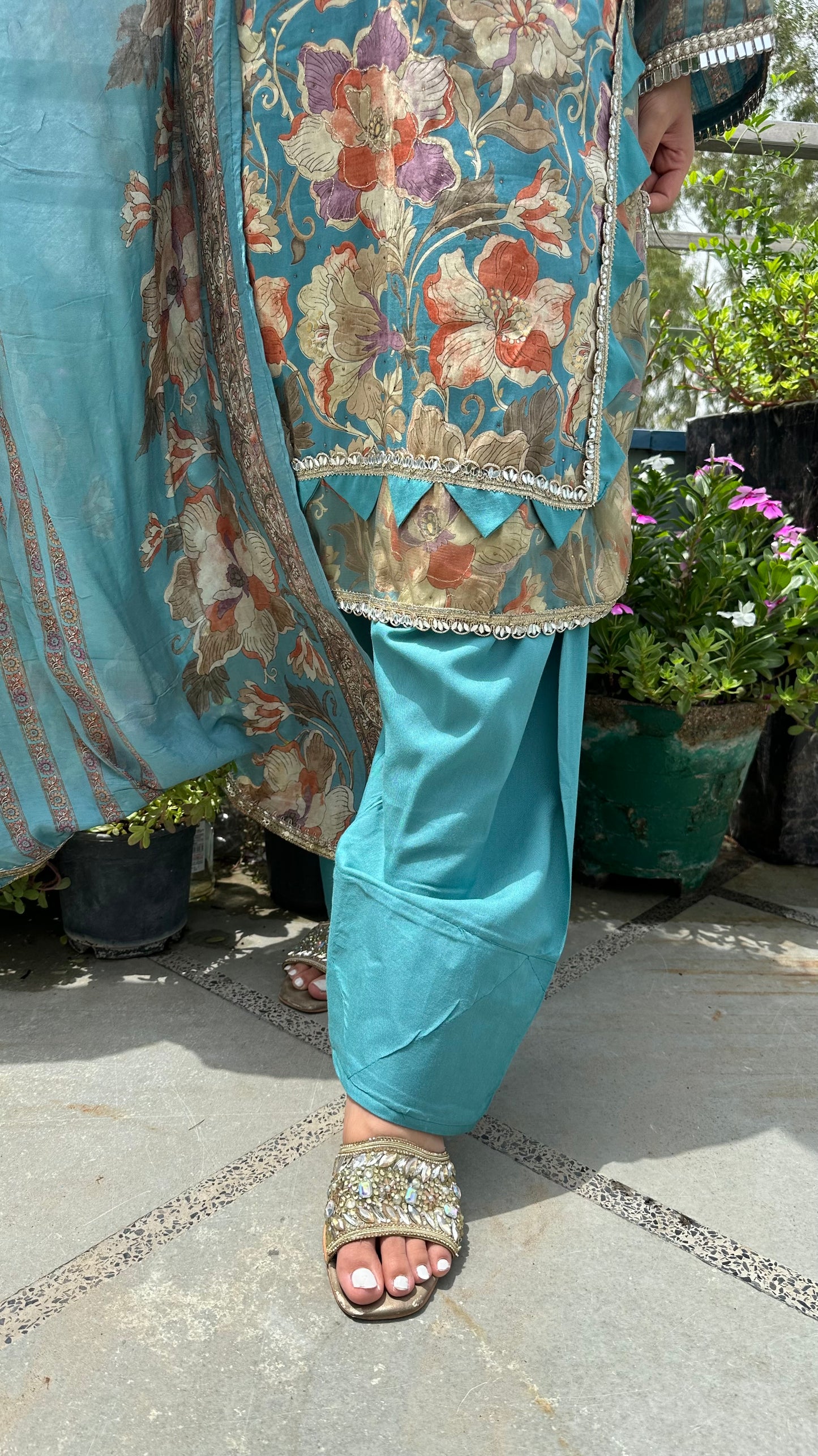 JAM COTTON PRINTED MIRROR FARSHI SETS