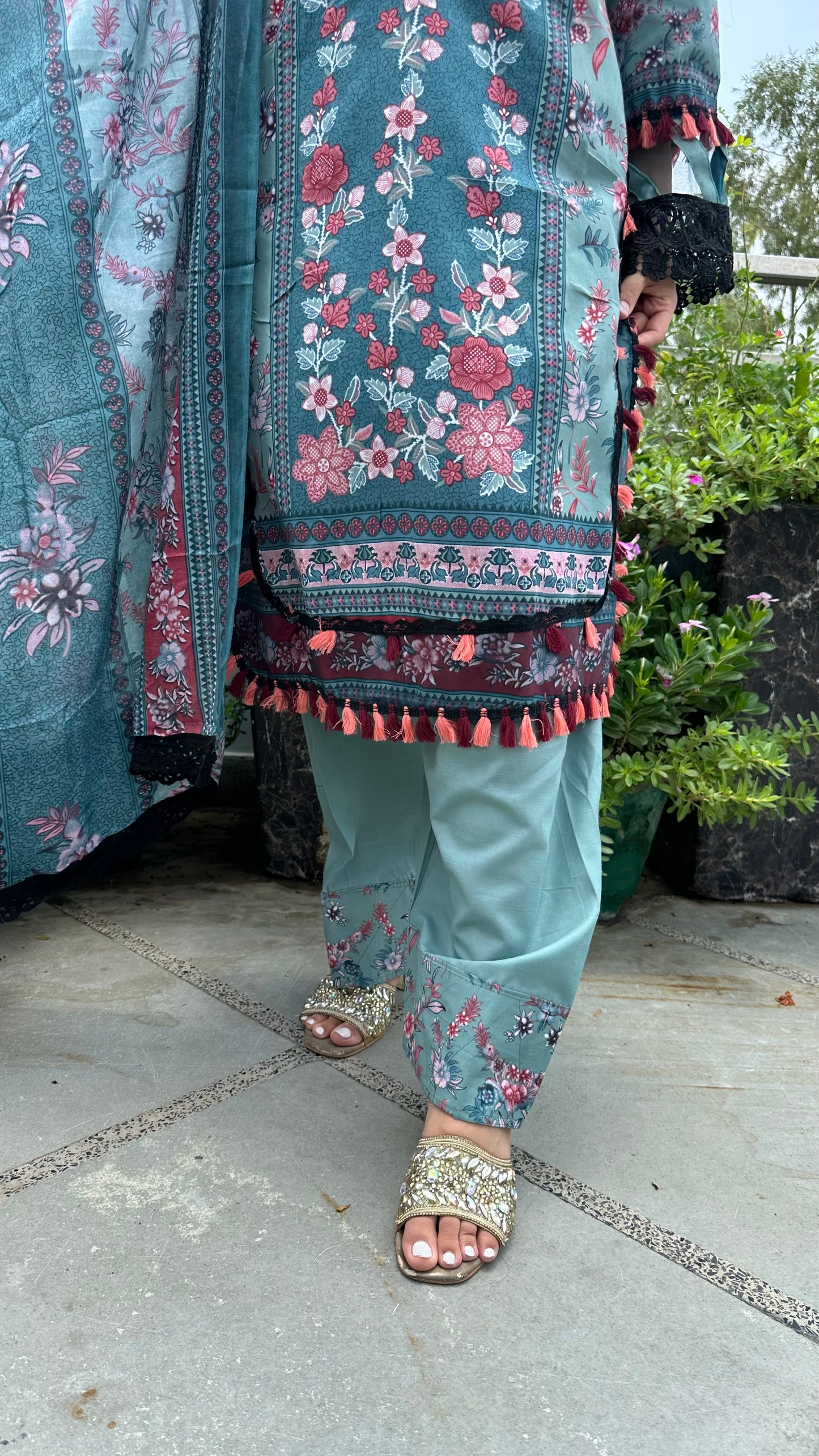 INDO COTTON FARSHI SET