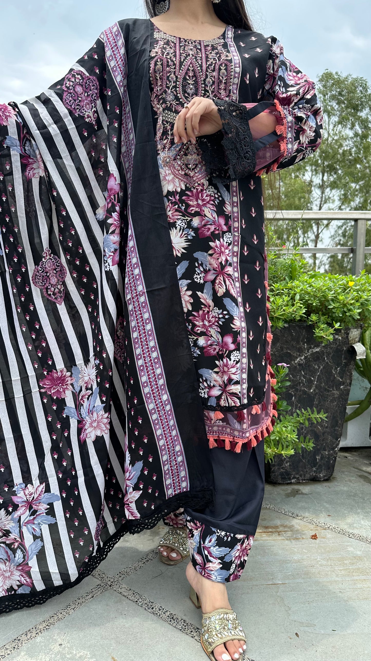 INDO COTTON FARSHI SET