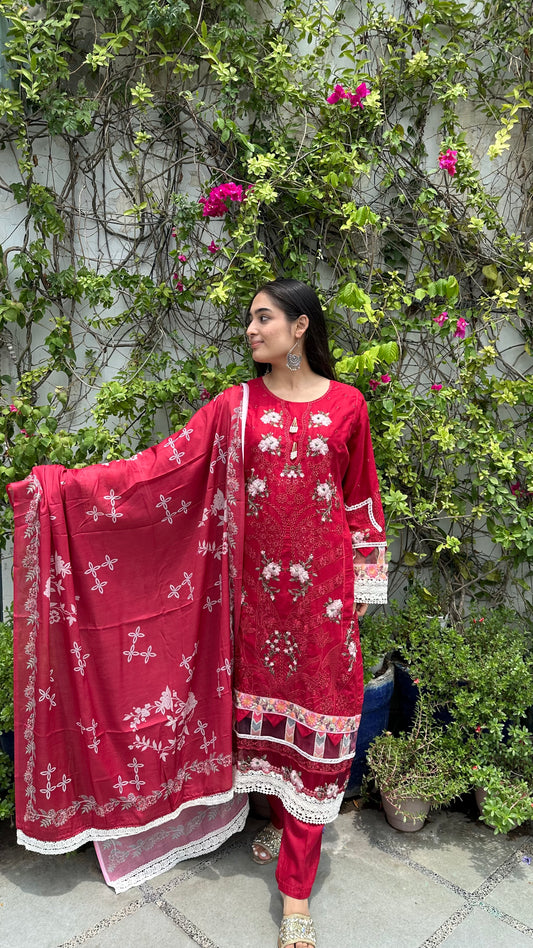 PURE COTTON EMBROIDERED SETS