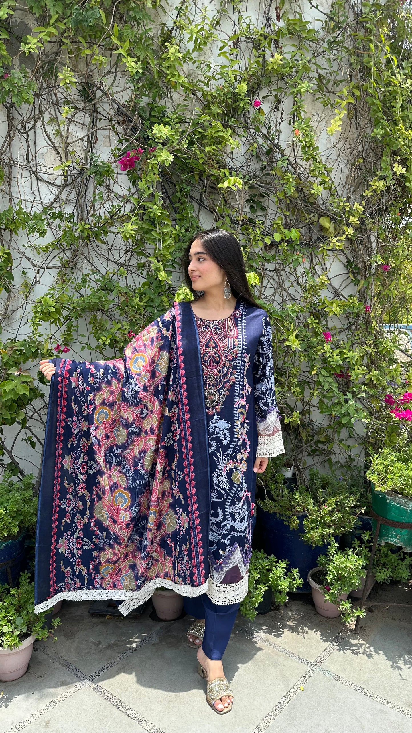 INDO COTTON D.BLUE SET