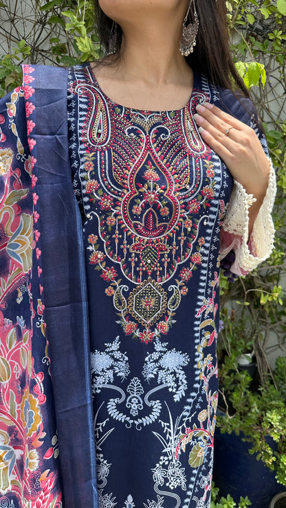 INDO COTTON D.BLUE SET