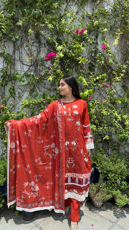 PURE COTTON EMBROIDERED SETS
