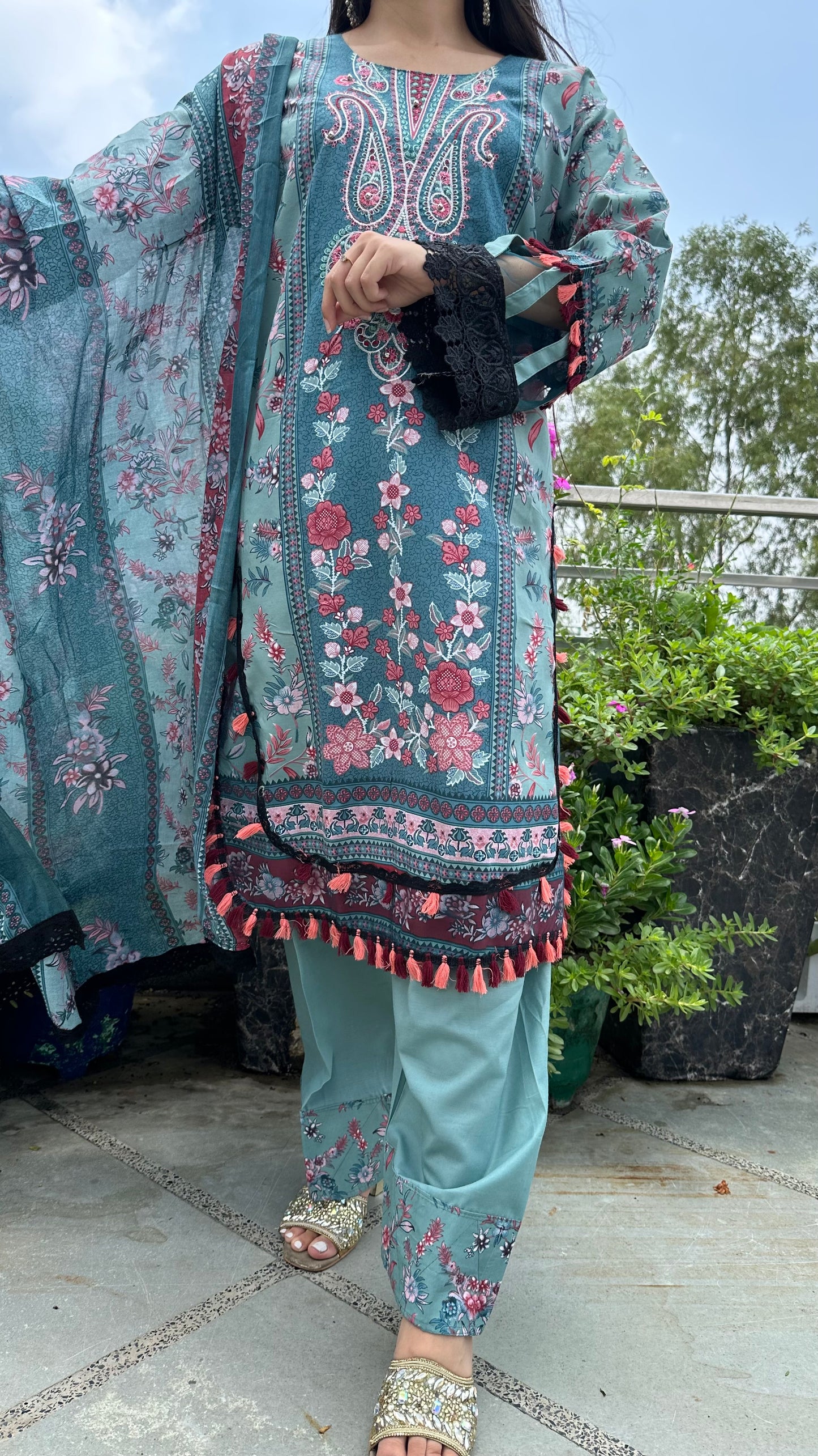 INDO COTTON FARSHI SET