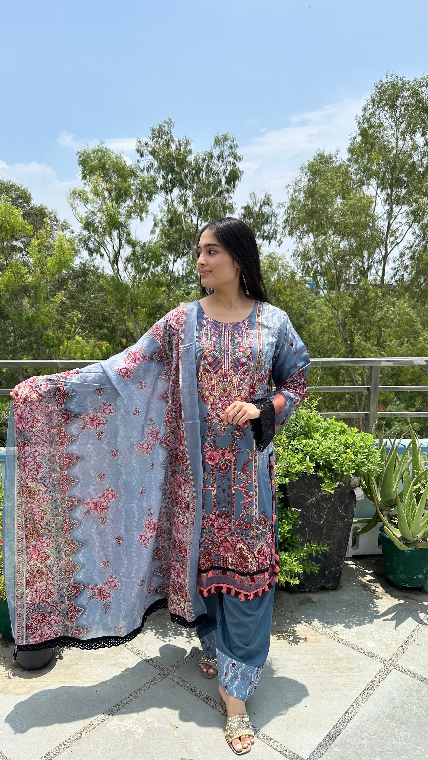 INDO COTTON FARSHI SET