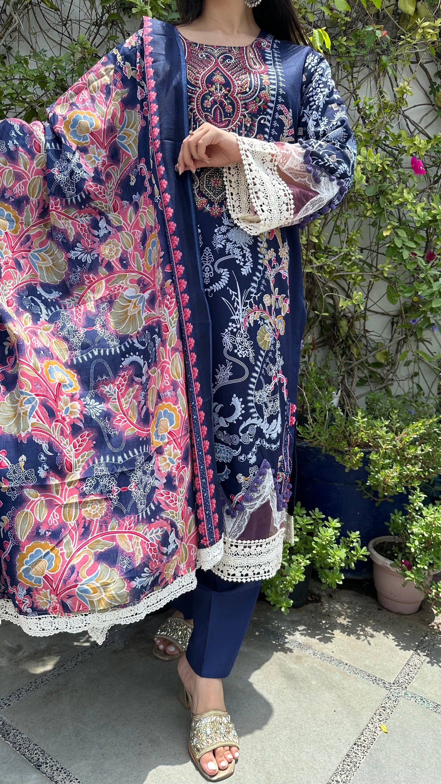 INDO COTTON D.BLUE SET