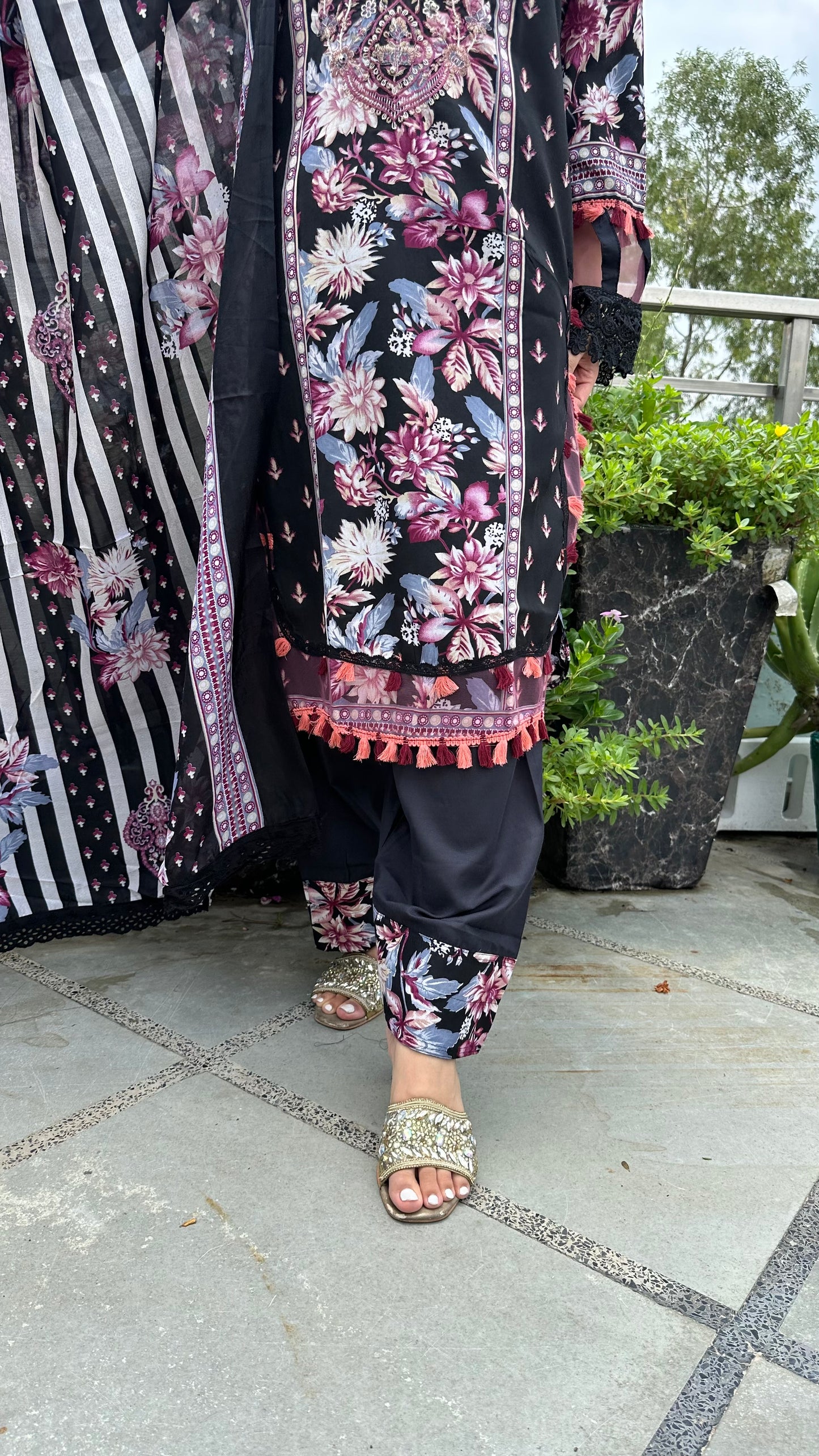 INDO COTTON FARSHI SET